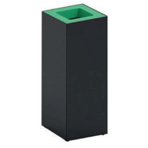 [204508GN] Papelera Metálica Cubic Para Reciclaje 40 L