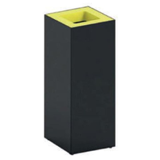 [204508YW] Papelera Metálica Cubic Para Reciclaje 40 L
