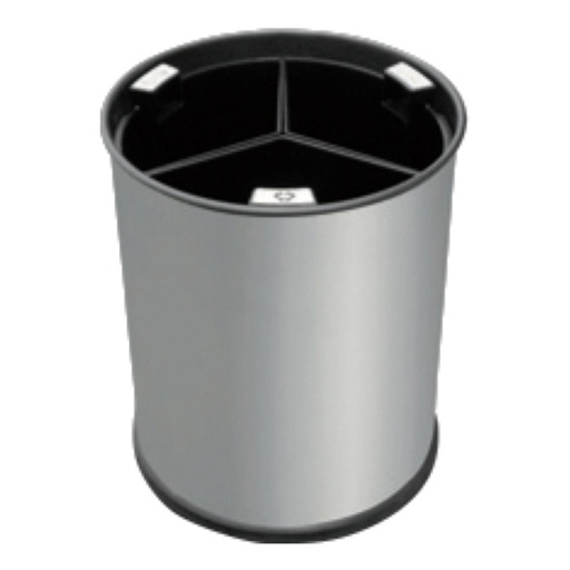 [WB-1252-SSSTL] PAPELERA DE RECICLAJE DE 13 L. ACERO INOX