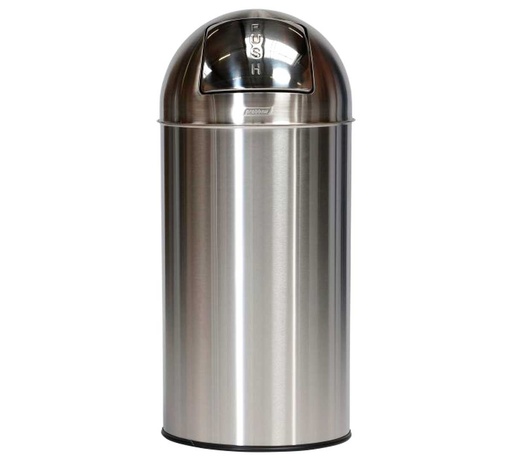 [PB-3140-MSSTL] PAPELERA INOX BRILLO PUSH 40L