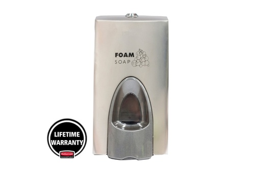 [RSZ8090BD80001] Dispensador de jabón en espuma enriquecido genérico de 800 ml de Rubbermaid - Acero inoxidable