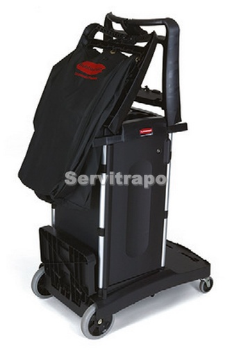 [FG9T7600BLA] Carro de camarera compacto con 2 asas