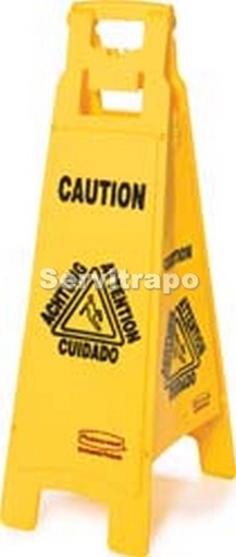 [FG611400YEL] Señal de suelo 4 lados – Multilingüe