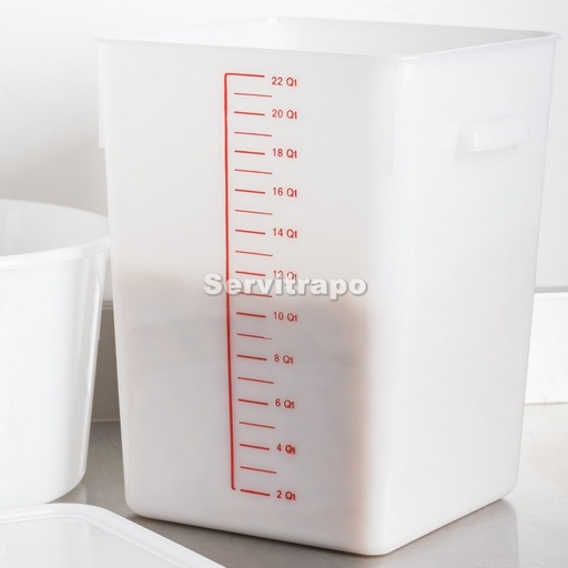 [FG9F0900WHT] Recipente alimentos cuadrado para ahorro espacio 20,8l