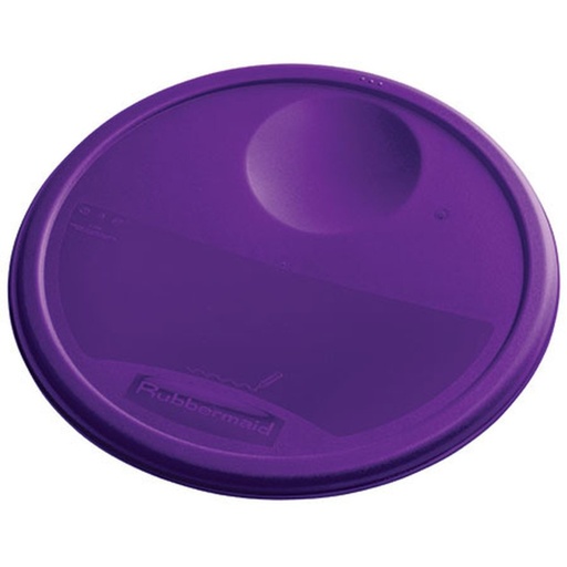 [1980257] Tapa de contenedor redonda Rubbermaid - Pequeña púrpura
