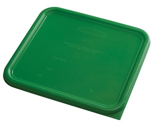 [1980308] Tapa de contenedor cuadrada Rubbermaid verde grande