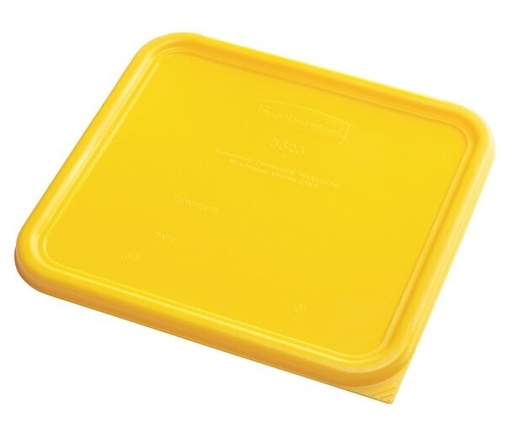 [1980310] Tapa de contenedor cuadrada Rubbermaid amarilla grande