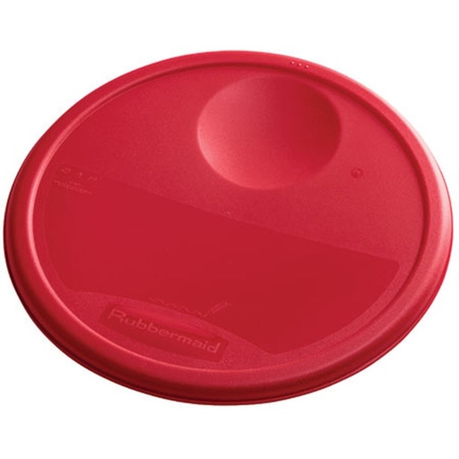 [1980337] Tapa de contenedor redondo Rubbermaid Rojo pequeño