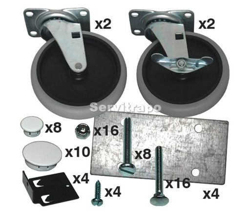 [FG3317L1OWHT] Kit de ruedas Max System Blanco