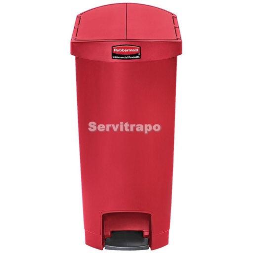 [1883567] Cubo de pedal de resina Pedal Lateral 50L, COLOR ROJO
