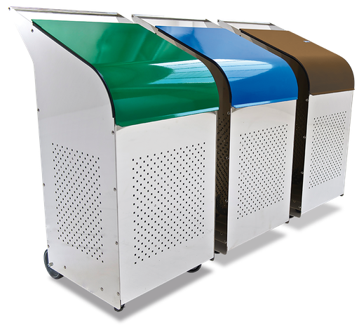 [FR-P486062] Contenedor para reciclaje inox profesional 270 litros