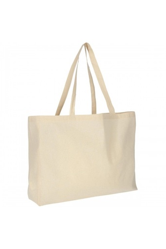 [Bolsa-150-Alg] Bolsa de algodón con base de 12 cm y asas largas 48x36 cm de 150 gr