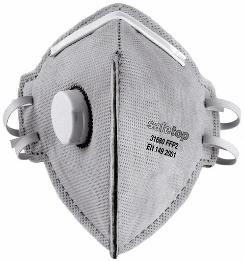 [31680H] Ffp2 Carbon Activo Plegable Vertical 12ud.