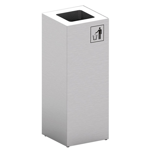 [204507] PAPELERA METÁLICO CUBIC PARA RECICLAJE 40 L