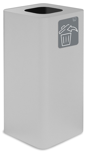 [PU100F-B02] Papelera Pure 100 L Acero Pintado Blanco