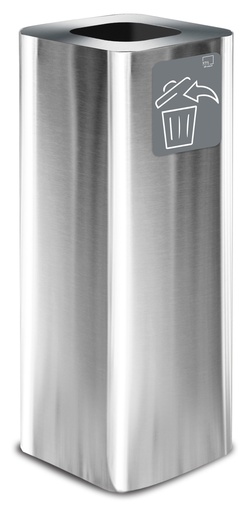 [PU60F-AS02] Papelera Pure  60 L Acero Inox Satinado