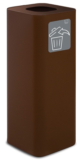 [PU60F-C02] Papelera Pure  60 L Acero Pintado Corten