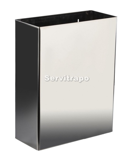 [H7006SSB] Papelera Rectangular Mural Inox Brillo