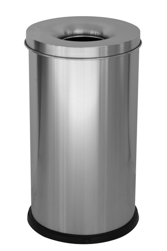 [542AS] Papelera Ignífuga Standard 75 L Acero Inox Satinado