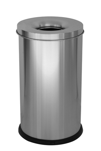[547AS] PAPELERA IGNÍFUGA STANDARD 65 L ACERO INOX SATINADO