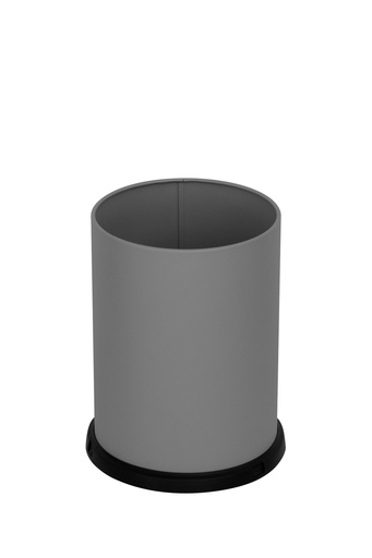 [580G] PAPELERA STANDARD 15 L ACERO PINTADO GRIS