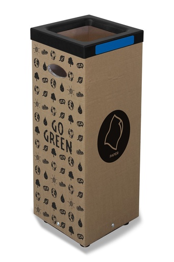 [PUC100-BL-DJ] Contenedor Cartón Reciclaje Papel 100 L
