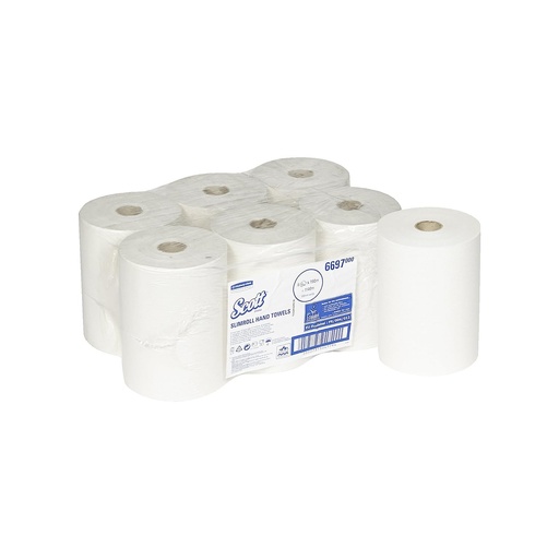 [6697000] Bobina Secamanos Scott Xl Slimroll Blanca 1 Capa 190 M