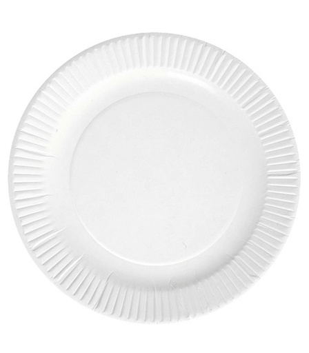 [LM9516] Plato Cartón Blanco Bio 15Cm