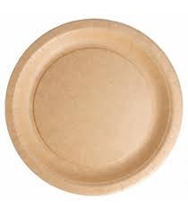 [LM050206] Plato Cartón Kraft 23 Cm