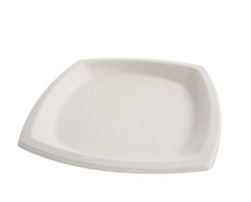 [LM079013] PLATO PULPA CUADRADO BLANCO 17 X 17 CM
