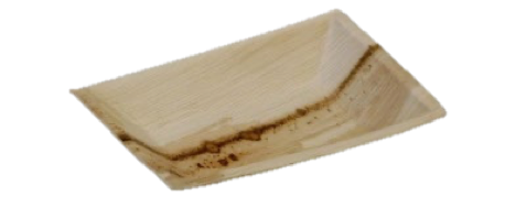 [PV3391] Plato Rectangular Hoja De Palma 17X12X2.5 Cm