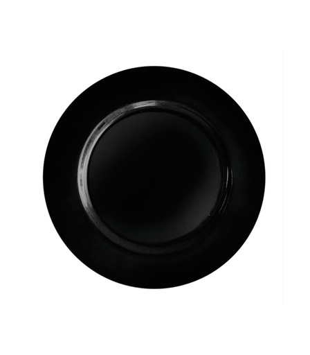 [9933] PLATO REDONDO NEGRO PS 19 CM