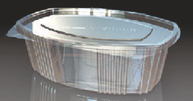 [8376] TARRINA OVALADA TAPA BISAGRA PET 1250 CC