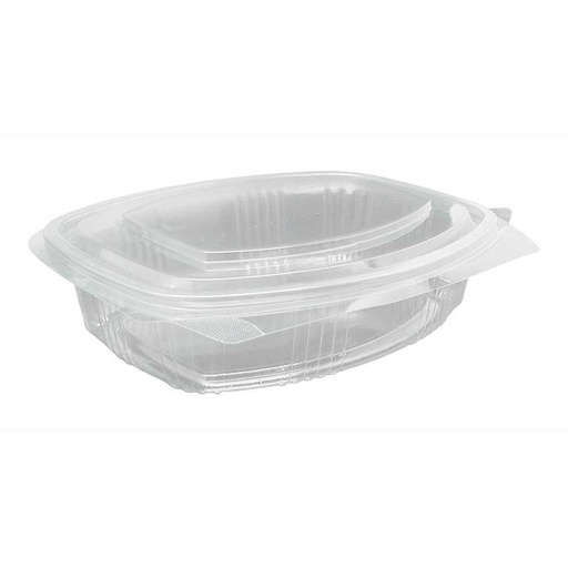 [8374] TARRINA OVALADA TAPA BISAGRA PET 750 CC