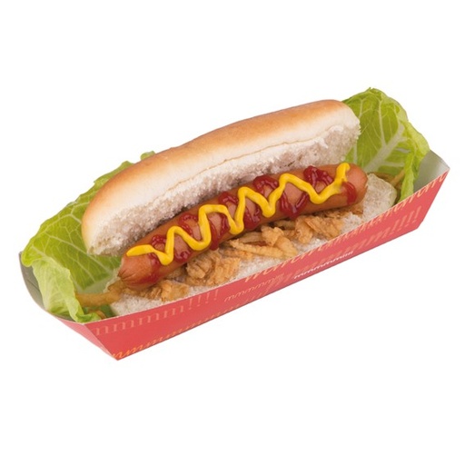 [1628] BARQUETA HOT DOG CARTÓN 17,2 X 5 X 3,8 CM