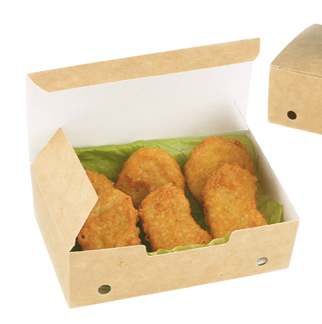 [1643] Caja Fritos Pequeña Cartón 11,5 X 7,2 X 4,3 Cm
