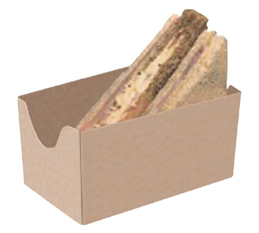 [6890] Estuche Kraft Sandwich Abierto 12X7X6,5 Cm