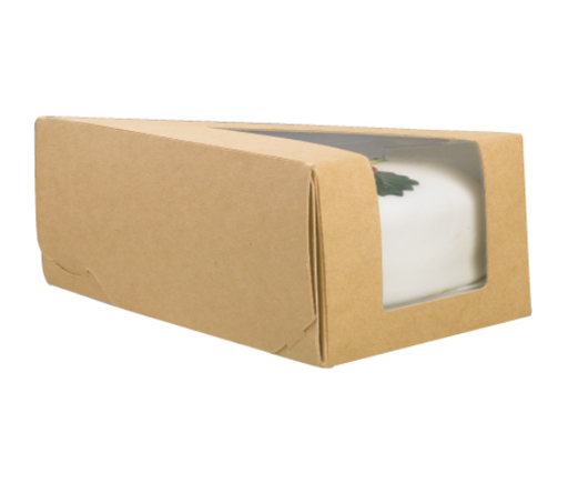 [7462] Envase Kraft Porción Pastel  15,5 X 6,5 X 5,0 Cm