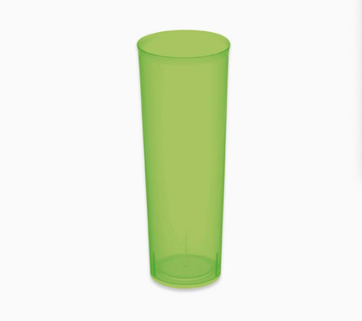 [7243] VASO TUBO VERDE 300 CC, EMBOLSADO