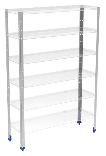 [011002] Suport *inox vertical per a prestatgeria modular