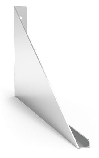 [012603] Cartela vuelta inox para estante mural