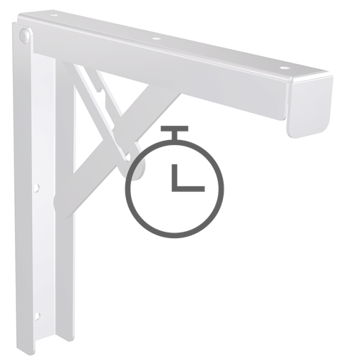 [013204] Acoplar cartela a estante mural inox