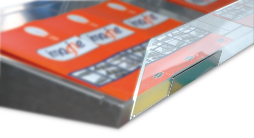 [014802] Peto de *metracrilato prestatgeria *inox Imagini