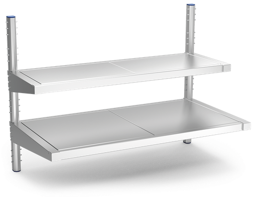 [910040202] Prestatgeria *inox mural Imagini 2 nivells