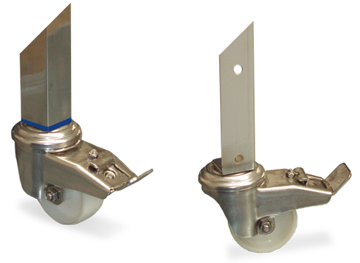 [085004] Acoplar rueda a soporte de estantería