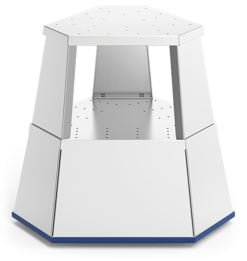 [082220] Taburete rodante profesional en acero inoxidable