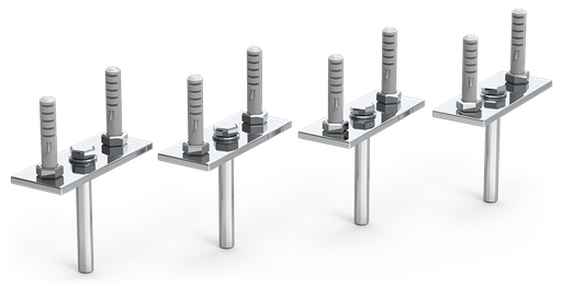 [015400] Kit de fijación a techo para estanterías suspendidas (4 unidades)