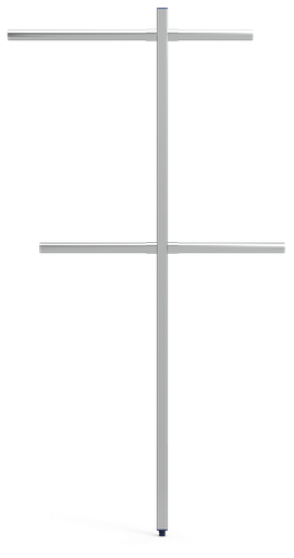 [020802] Columna central *inox per a estructura de cambra de tub
