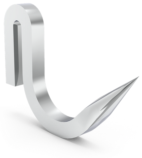 [920060102] Gancho forjado inox modelo normal (10 unidades - 021402)