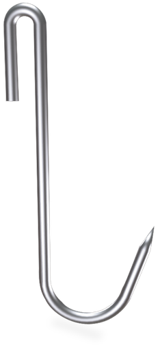 [9200603022202] Ganxo de vareta *inox model "J" (10 unitats)